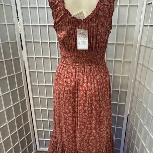 Patrons of Peace Dress,2 Summers each,green,red, size M,long,short sleeves.! - Picture 5 of 16